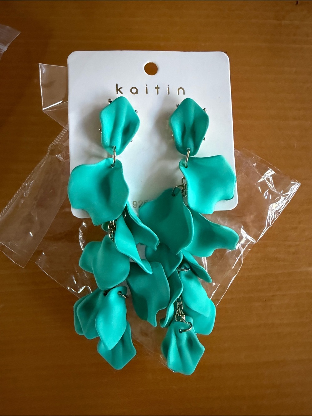 Katin Turquoise Cascading Floral Drop Earrings